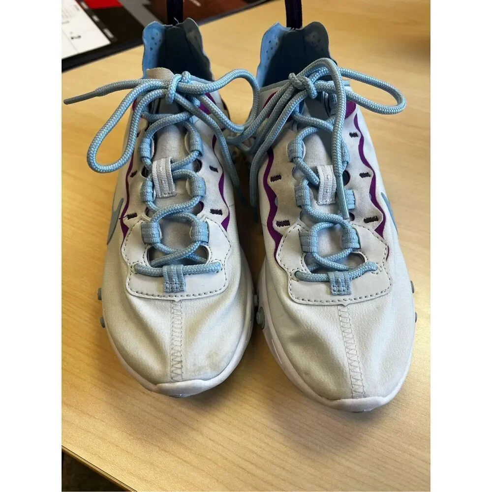 Nike React Element 55 Psychic Blue sz 5.5 EUC
